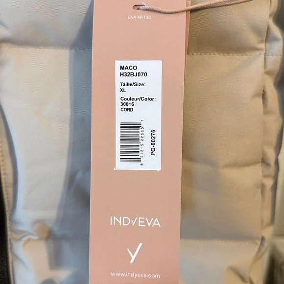 Stylish Beige Puffer Coat for Women - Picture 4 of 4